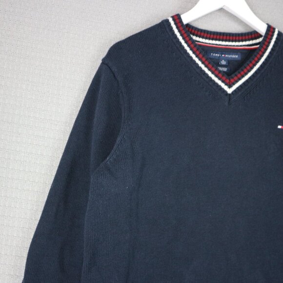 Tommy Hilfiger Pima Cotton V Neck Sweater Mens XL - Picture 5 of 8